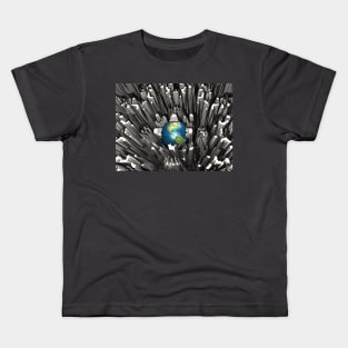 Abstract Planet Earth Kids T-Shirt